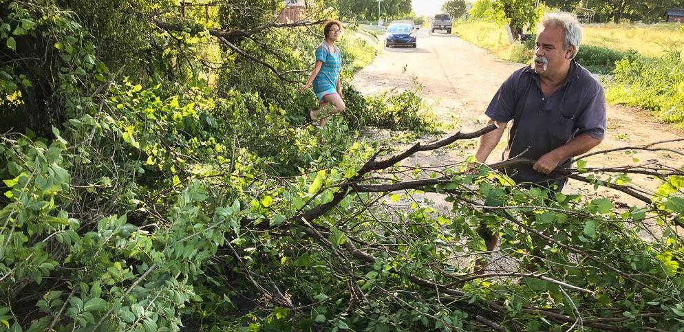 Storms rip through area